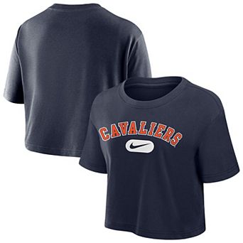 Women's Nike Navy Virginia Cavaliers Dri-FIT Cropped T-Shirt