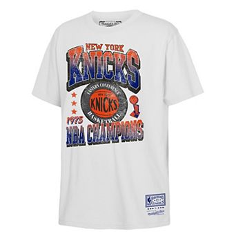 Youth Mitchell & Ness White New York Knicks City Of Champions T-Shirt