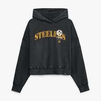 Women's Fanatics Black Pittsburgh Steelers Counter Run Pullover Hoodie