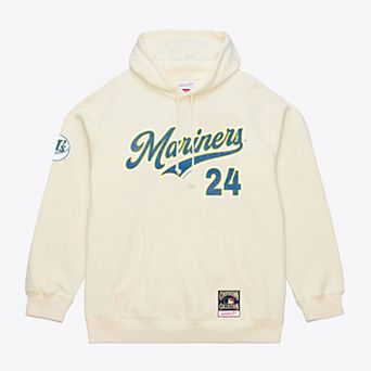 Men's Mitchell & Ness Ken Griffey Jr. Cream Seattle Mariners Throwback Name & Number Hoodie