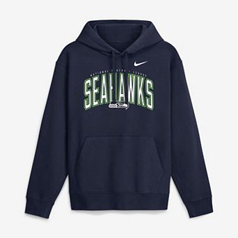 Men's Nike College Navy Seattle Seahawks Expect Victory Club Fleece Pullover Hoodie