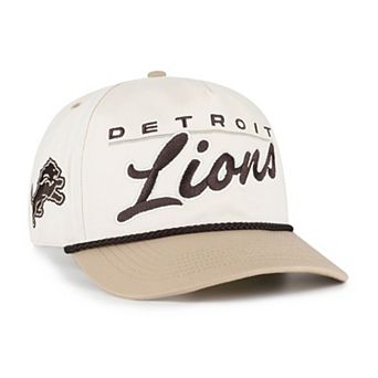 Men's '47 Natural/Tan Detroit Lions Neutral Terrain Hitch Rope Adjustable Hat