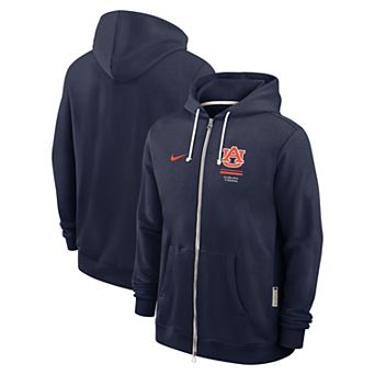 Men's Nike Navy Auburn Tigers 2026 Sideline Standard Issue Dri-FIT Full-Zip Hoodie