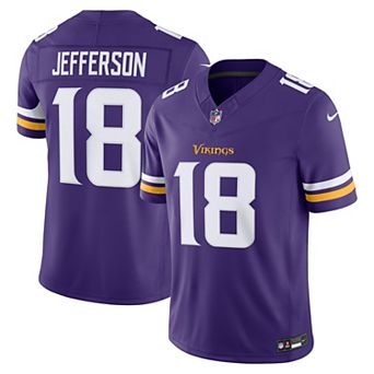 Men's Nike Justin Jefferson Purple Minnesota Vikings Vapor F.U.S.E. Stitched Limited Jersey