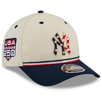 Youth New Era Cream/Navy New York Yankees USA 250 9FORTY M-Crown Adjustable Hat