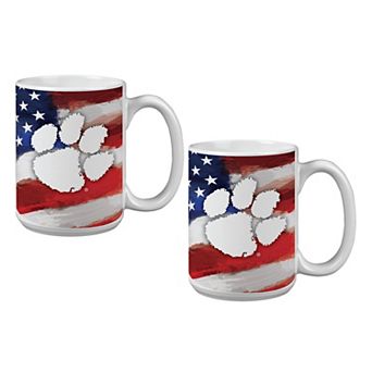 Clemson Tigers Two-Pack 15oz. Americana Mug Set