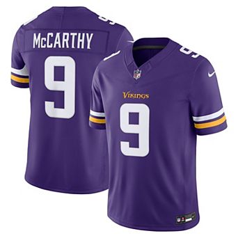 Men's Nike J.J. McCarthy Purple Minnesota Vikings Vapor F.U.S.E. Stitched Limited Jersey