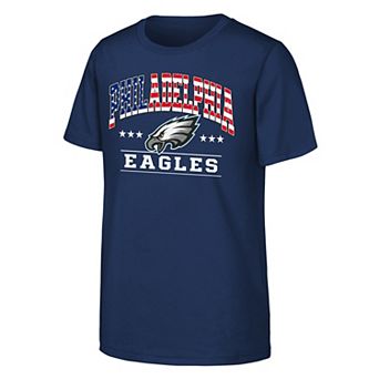 Youth Navy Philadelphia Eagles Americana Arch T-Shirt