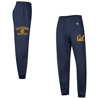 Men's Champion Navy Cal Bears Powerblend Banded Fleece Sweatpants