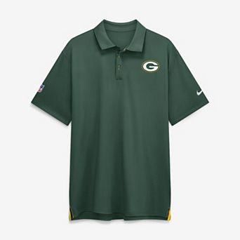 Men's Nike Green Green Bay Packers Sideline Powerful Blocking Dri-FIT Tour Polo