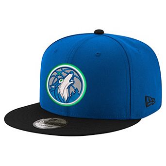 Men's New Era Blue/Black Minnesota Timberwolves 9FIFTY Snapback Hat