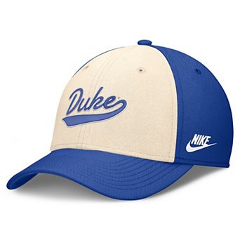 Men's Nike Natural/Royal Duke Blue Devils Legacy Swooshflex Dri-FIT Hat