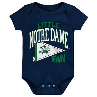 Newborn Outerstuff Navy Notre Dame Fighting Irish Little Banner Bodysuit