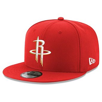 Men's New Era Red Houston Rockets 9FIFTY Snapback Hat