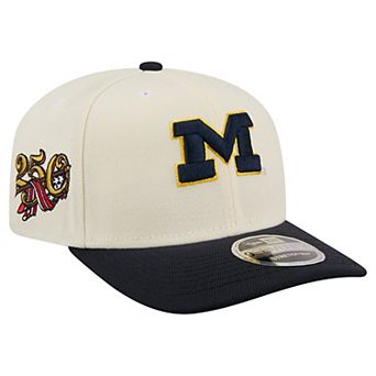 Men's New Era White/Royal Michigan Wolverines America's 250th 9SEVENTY Adjustable Hat
