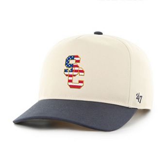Men's '47 Natural/Navy USC Trojans Americana Flag Hitch Adjustable Hat