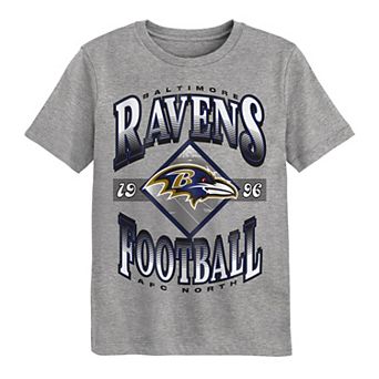 Preschool Outerstuff Dark Heather Gray Baltimore Ravens Of Days Past T-Shirt