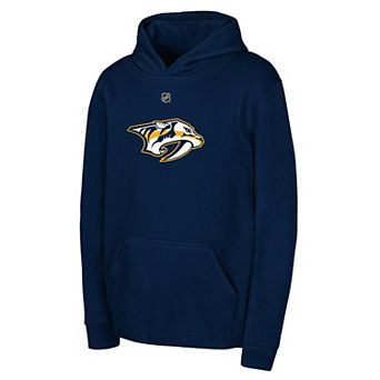 Youth Outerstuff Navy Nashville Predators Primary Logo Pullover Hoodie