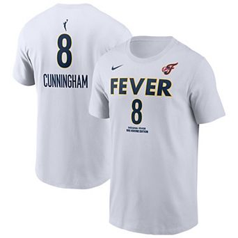 Men's Nike Sophie Cunningham White Indiana Fever Name & Number Heroine Edition T-Shirt