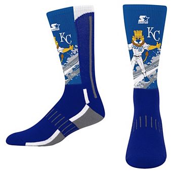 Youth Starter Royal Kansas City Royals Phenom Mascot Color Splash Crew Socks