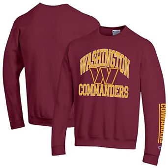 Men's Champion Burgundy Washington Commanders Powerblend Fleece Sweatshirt