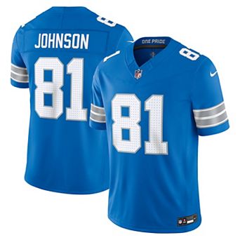 Men's Nike Calvin Johnson Blue Detroit Lions Vapor F.U.S.E. Stitched Retired Limited Jersey
