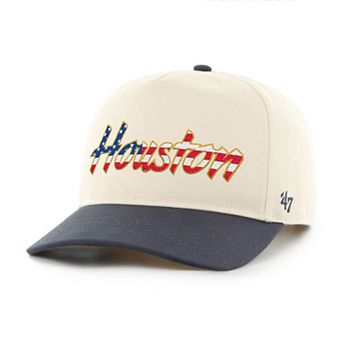 Men's '47 Natural/Navy Houston Cougars Americana Flag Hitch Adjustable Hat