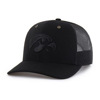 Men's Carhartt x '47 Black Iowa Hawkeyes Trucker Adjustable Hat