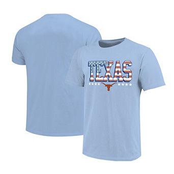 Youth Light Blue Texas Longhorns Americana Flag T-Shirt