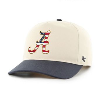 Men's '47 Natural/Navy Alabama Crimson Tide Americana Flag Hitch Adjustable Hat