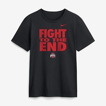 Men's Nike Black Ohio State Buckeyes 2026 Sideline Dri-FIT Slogan T-Shirt