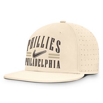 Men's Nike Natural Philadelphia Phillies True Dri-FIT AeroBill Fitted Hat