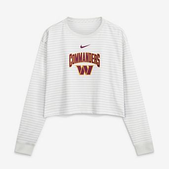 Women's Nike White Washington Commanders Loose Fit Crop Top