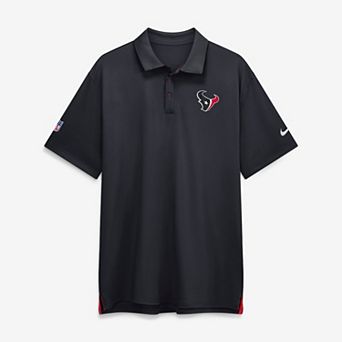 Men's Nike Navy Houston Texans Sideline Powerful Blocking Dri-FIT Tour Polo