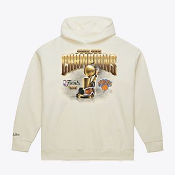 Men's Mitchell & Ness Cream New York Knicks 2026 NBA Finals Champions Hoodie