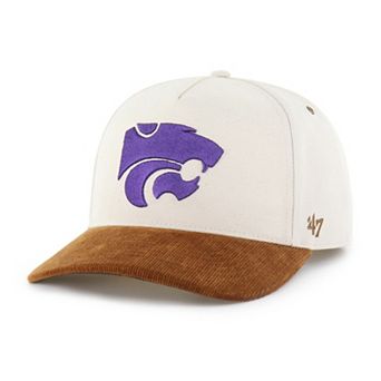 Men's Carhartt x '47 Natural/Brown Kansas State Wildcats Undyed Relaxed Hitch Adjustable Hat