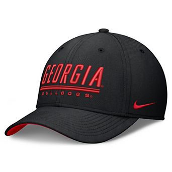 Men's Nike Black Georgia Bulldogs Game Day Rise Swooshflex Hat