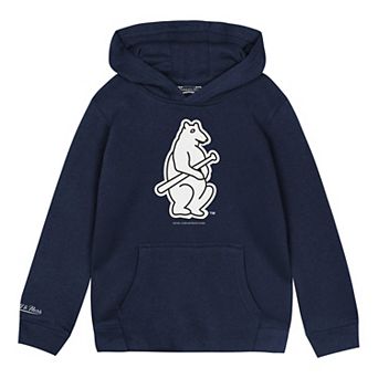 Toddler Mitchell & Ness Navy Chicago Cubs Retro Logo Hoodie