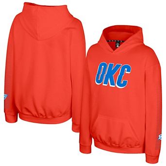 Youth Stadium Essentials Orange Oklahoma City Thunder Legends City Star Hoodie