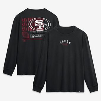 Men's Fanatics Black San Francisco 49ers Relaxed Fullback Drive Long Sleeve Fashion Top