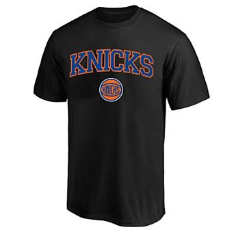 Men's Profile Black New York Knicks Big & Tall Arch Over Logo T-Shirt