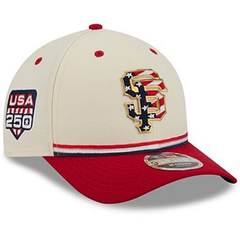 Youth New Era Cream/Red San Francisco Giants USA 250 9FORTY M-Crown Adjustable Hat