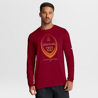 Men's Nike Burgundy Washington Commanders Legend Icon Dri-FIT Long Sleeve T-Shirt