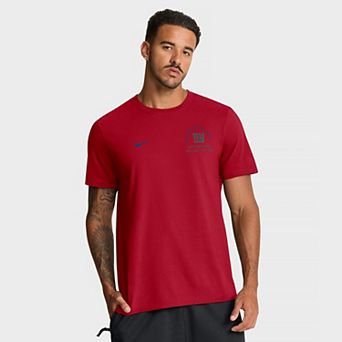Men's Nike Red New York Giants Split Logo T-Shirt