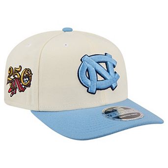 Men's New Era White/Carolina Blue North Carolina Tar Heels America's 250th 9SEVENTY Adjustable Hat