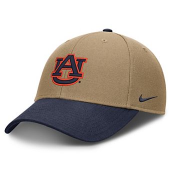 Unisex Nike Beige/Navy Auburn Tigers Primetime Rise Dri-FIT Adjustable Hat