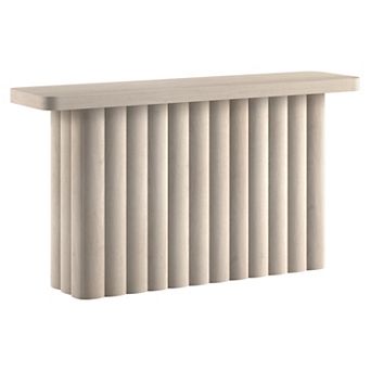 Finley & Sloane Olie 55-Inch Wide Rectangular Fluted Console Table