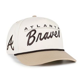 Men's '47 Natural/Tan Atlanta Braves Neutral Terrain Hitch Rope Adjustable Hat