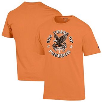 Men's Champion Tennessee Orange Tennessee Volunteers Americana 250 Years of Freedom Tonal T-Shirt