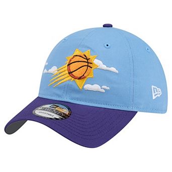 Men's New Era Powder Blue Phoenix Suns Clouds 9TWENTY Adjustable Hat